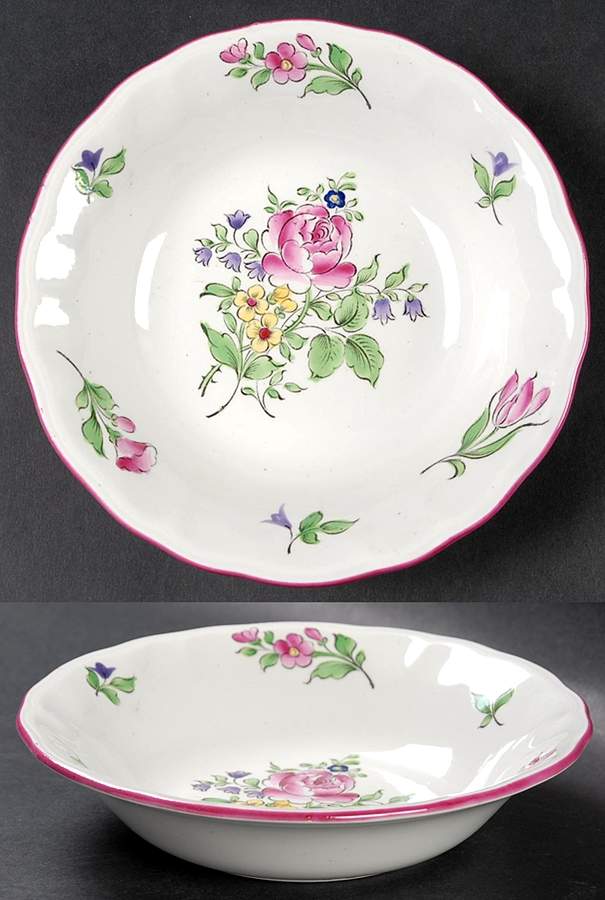 Old Strasbourg (Off White Background) Coupe Cereal Bowl by Luneville-1