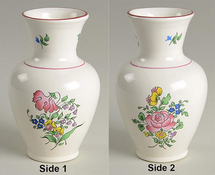 Old Strasbourg (Off White Background) 5" Vase by Luneville-1
