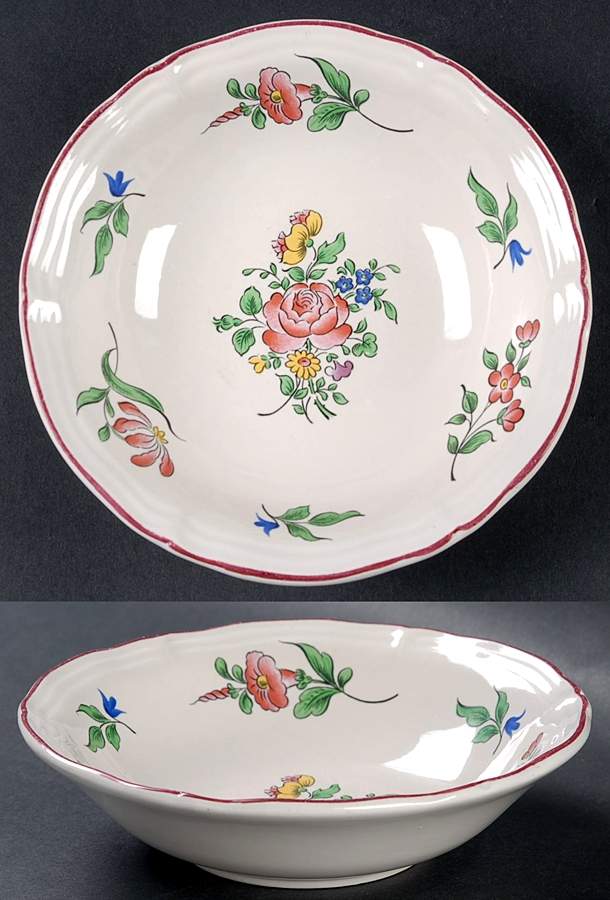 Old Strasbourg (Off White Background) Coupe Cereal Bowl by Luneville-1