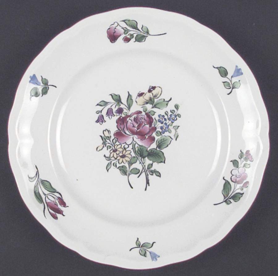 Old Strasbourg (Off White Background) Salad Plate by Luneville-1