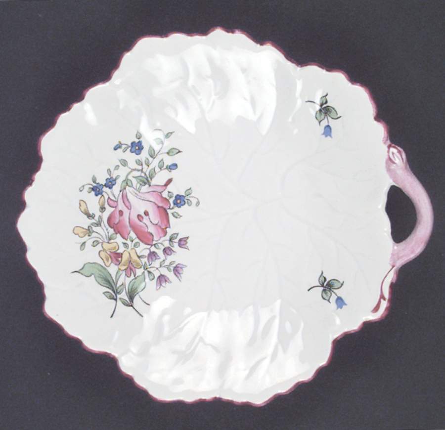 Old Strasbourg (Off White Background) 7" Leaf Dish by Luneville-1