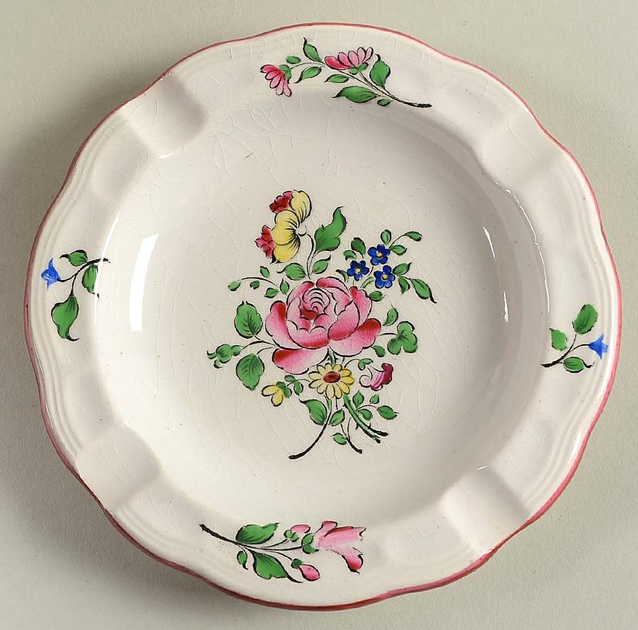 Old Strasbourg (Off White Background) Small Ashtray by Luneville-1