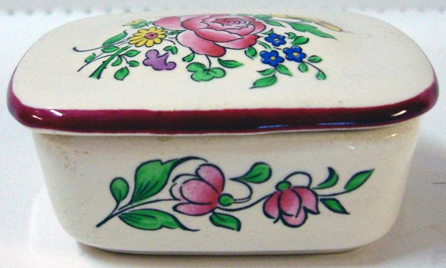 Old Strasbourg (Off White Background) Rectangular Box with Lid by Luneville-1