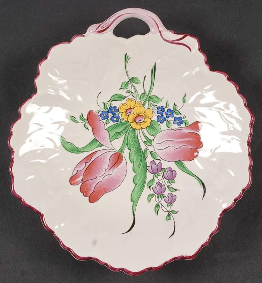 Old Strasbourg (Off White Background) 7" Leaf Dish by Luneville-1