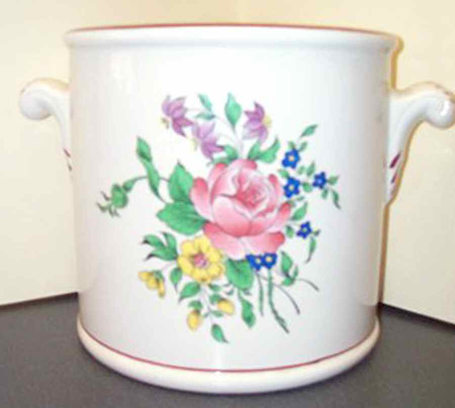 Old Strasbourg (Off White Background) Tobacco Jar No Lid by Luneville-1