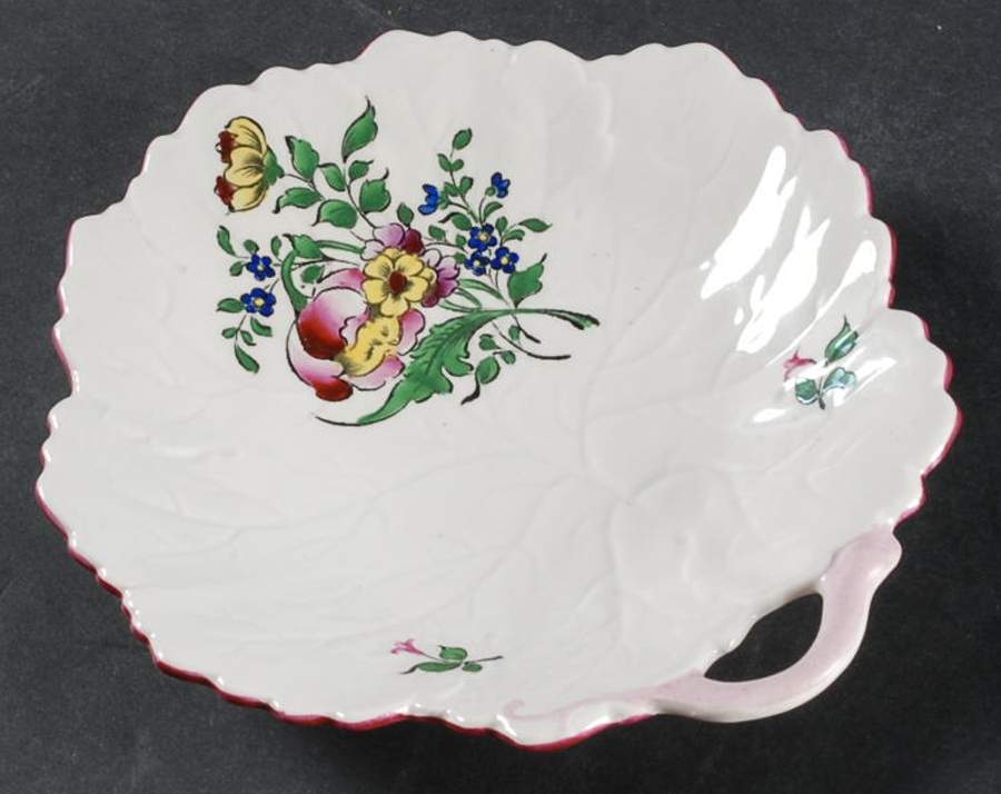 Old Strasbourg (Off White Background) 7" Leaf Dish by Luneville-1