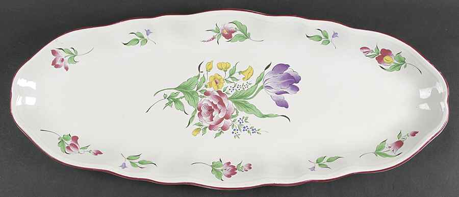 Old Strasbourg (Off White Background) 24" Fish Platter by Luneville-1