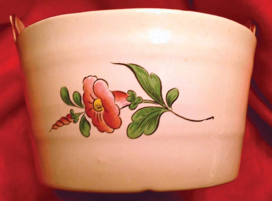 Old Strasbourg (Off White Background) Butter Tub & Lid by Luneville-1
