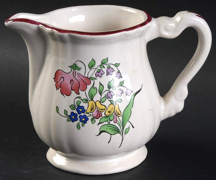 Old Strasbourg (Off White Background) Creamer by Luneville-1