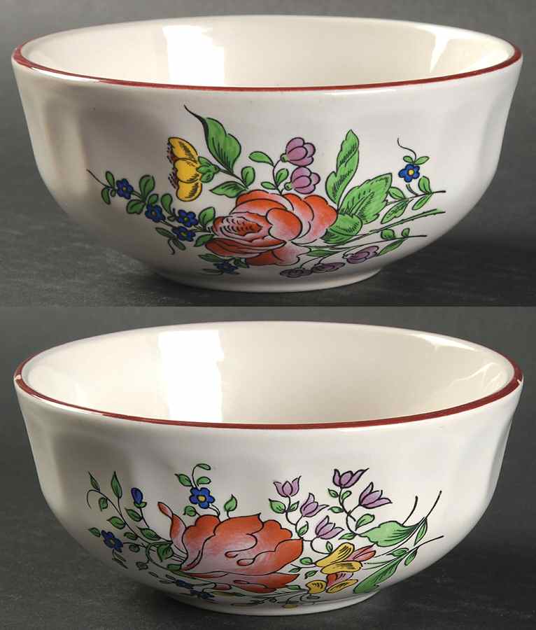 Old Strasbourg (Off White Background) Coupe Cereal Bowl by Luneville-1
