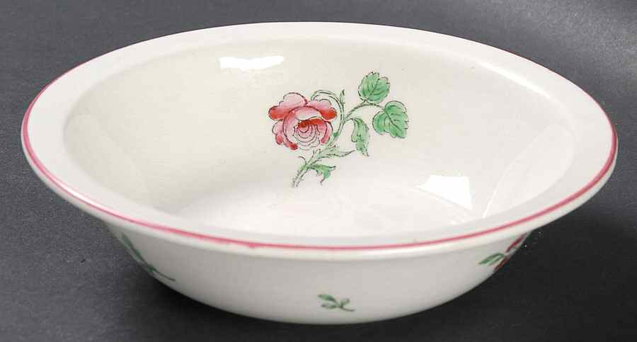 Old Strasbourg (Off White Background) Rim Fruit/Dessert (Sauce) Bowl by Luneville-1