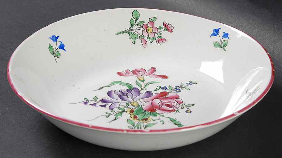 Old Strasbourg (Off White Background) Coupe Soup Bowl by Luneville-1