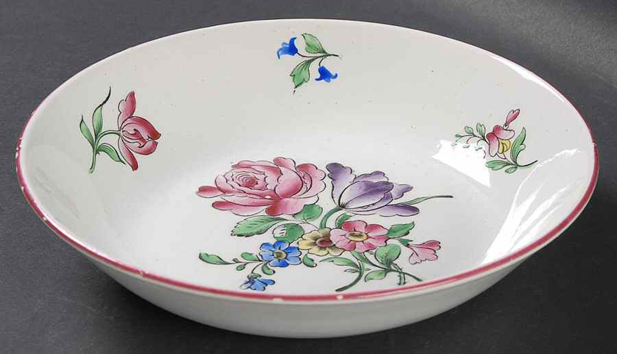 Old Strasbourg (Off White Background) Coupe Soup Bowl by Luneville-1