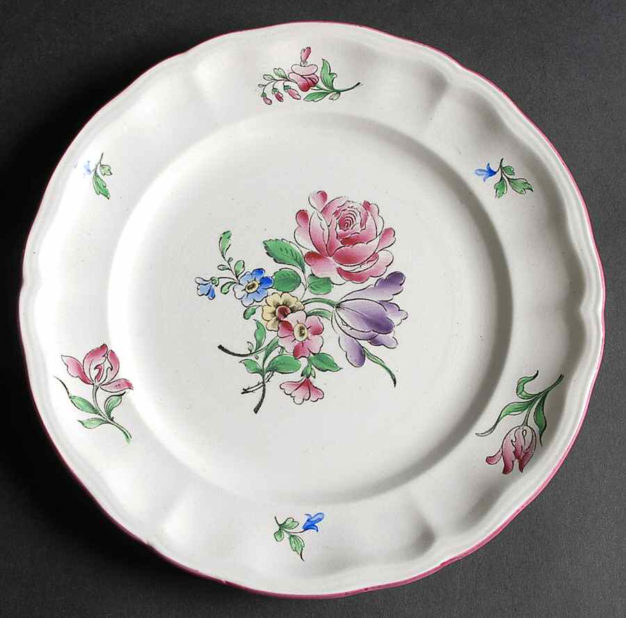 Old Strasbourg (Off White Background) Luncheon Plate by Luneville-1