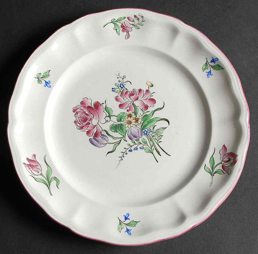 Old Strasbourg (Off White Background) Luncheon Plate by Luneville-1