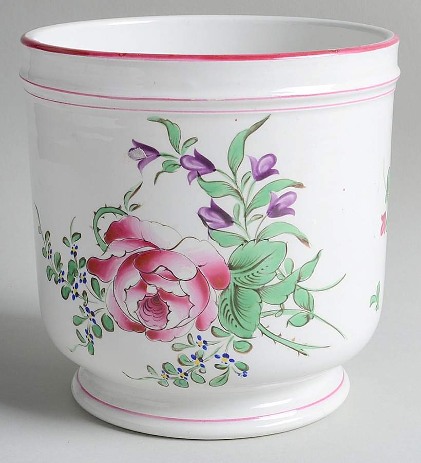 Old Strasbourg (Off White Background) 7" Cachepot by Luneville-1