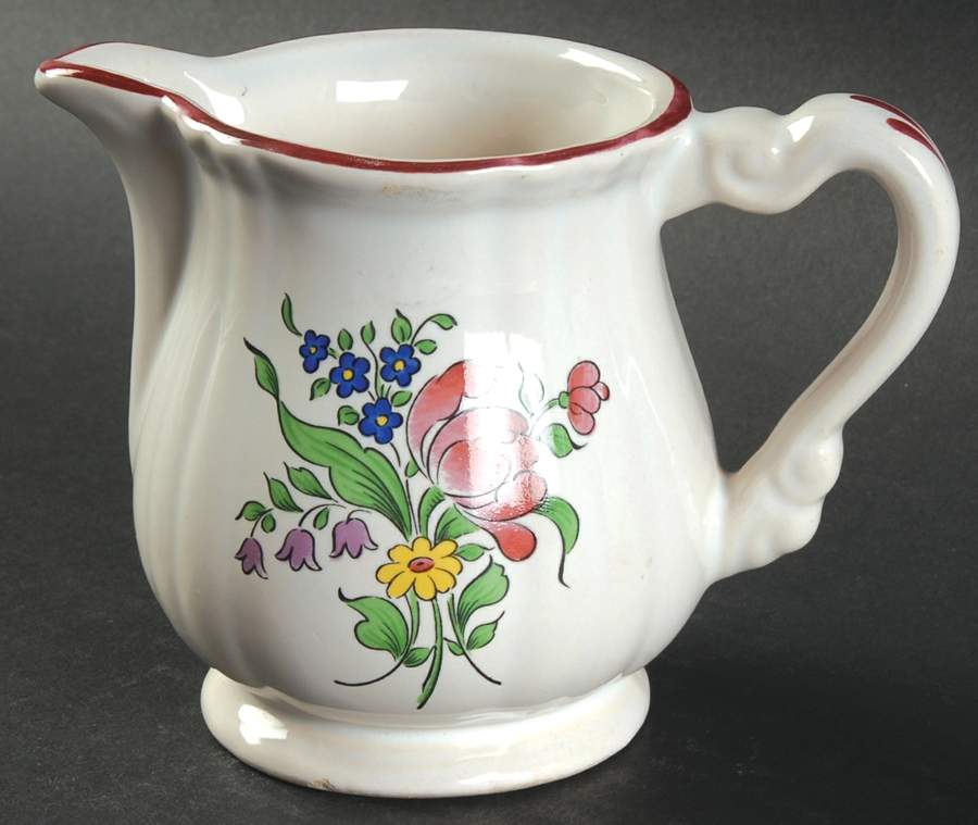 Old Strasbourg (Off White Background) Creamer by Luneville-1