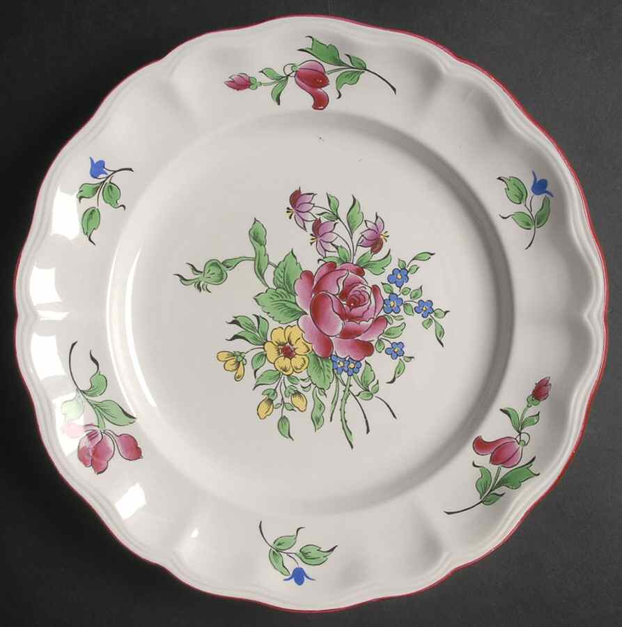 Old Strasbourg (Off White Background) Dinner Plate by Luneville-1