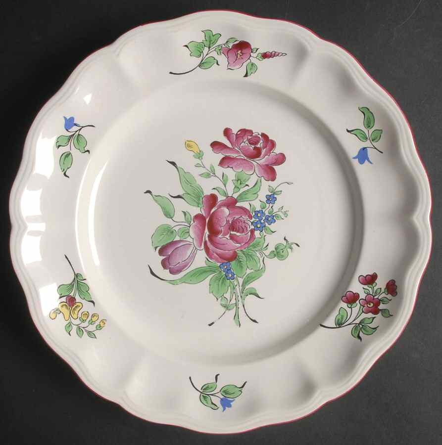 Old Strasbourg (Off White Background) Dinner Plate by Luneville-1