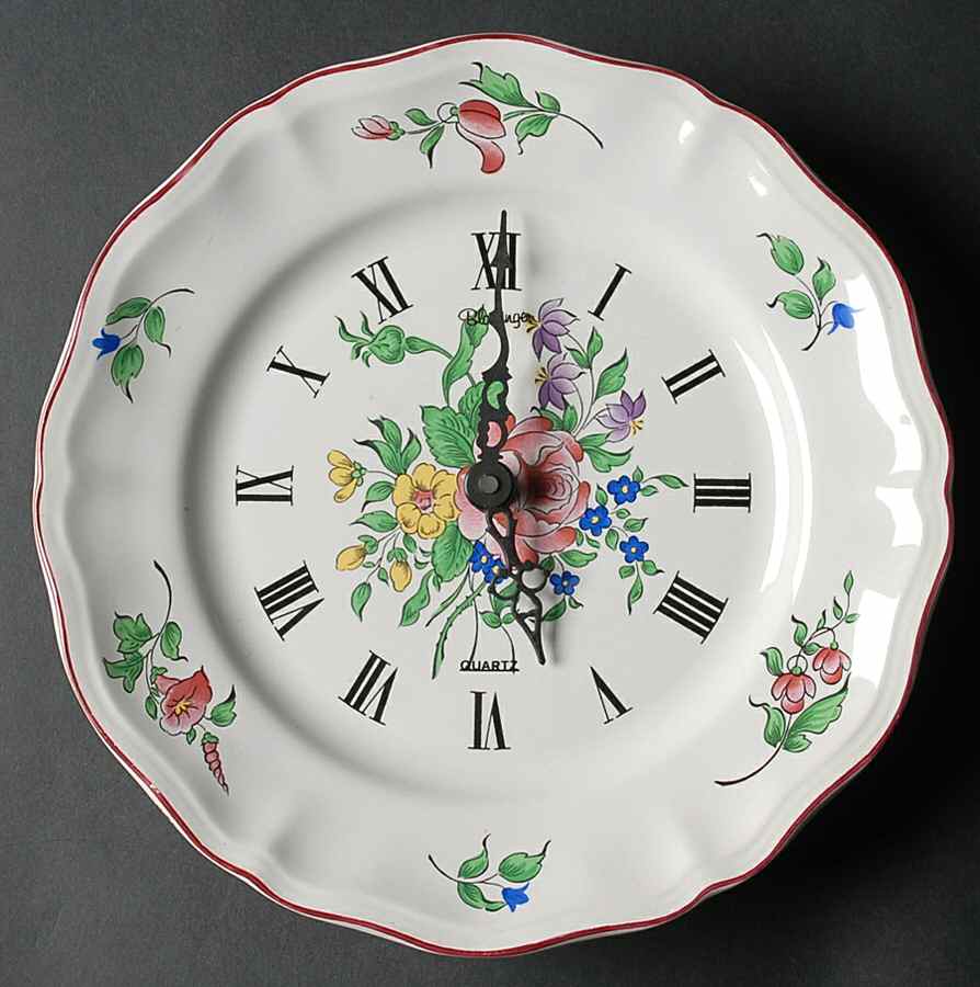 Old Strasbourg (Off White Background) Clock Plate by Luneville-1