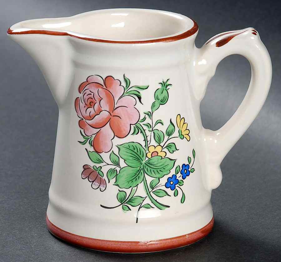 Old Strasbourg (Off White Background) 4 Oz Pitcher by Luneville-1