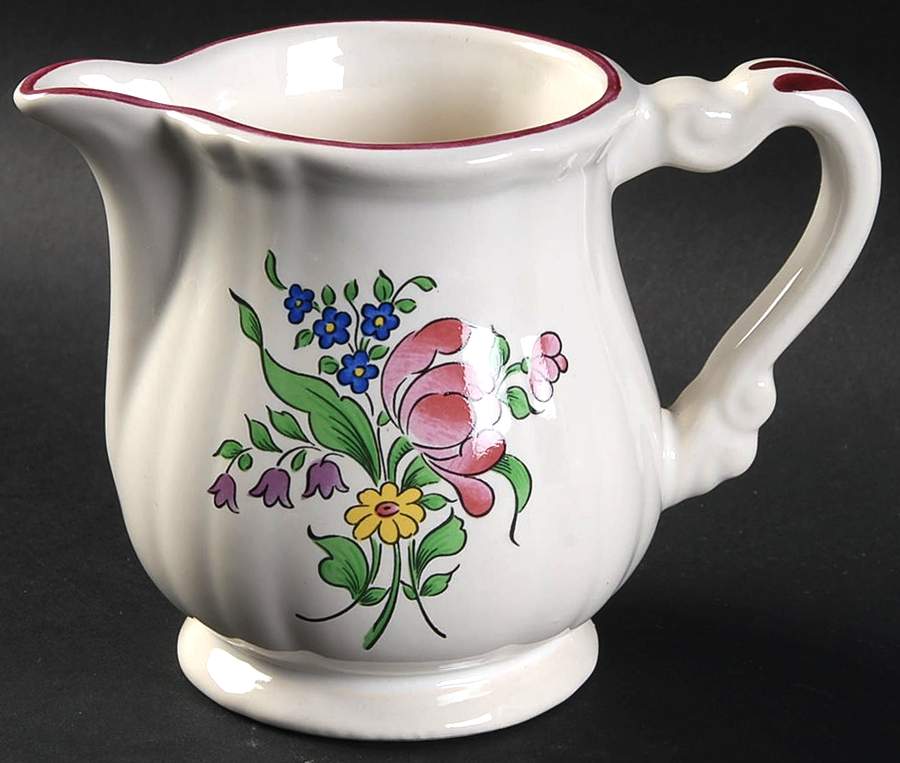 Old Strasbourg (Off White Background) Creamer by Luneville-1