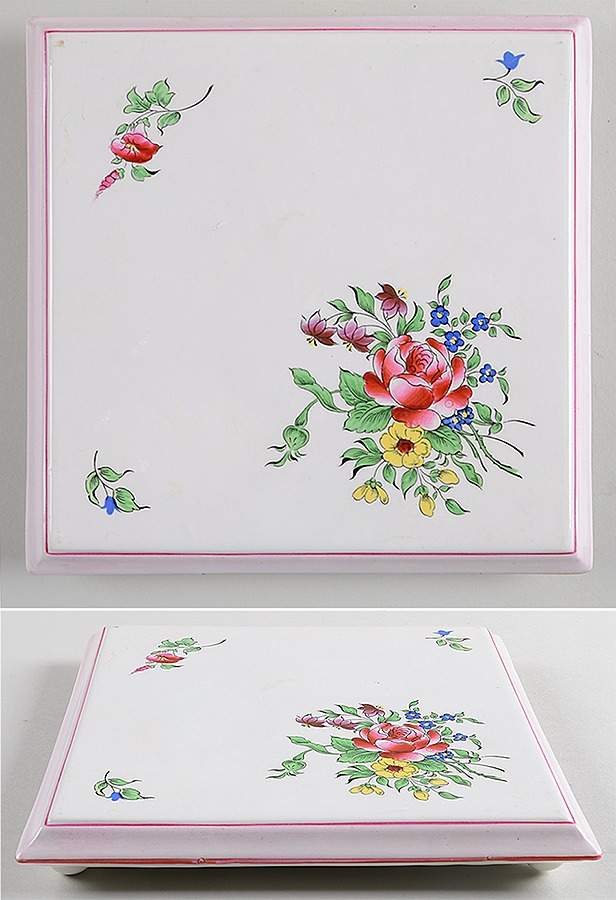 Old Strasbourg (Off White Background) Trivet by Luneville-1