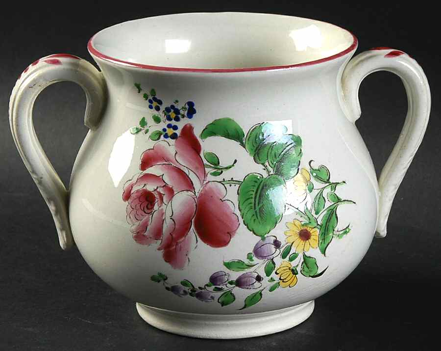 Old Strasbourg (Off White Background) Sugar Bowl No Lid by Luneville-1