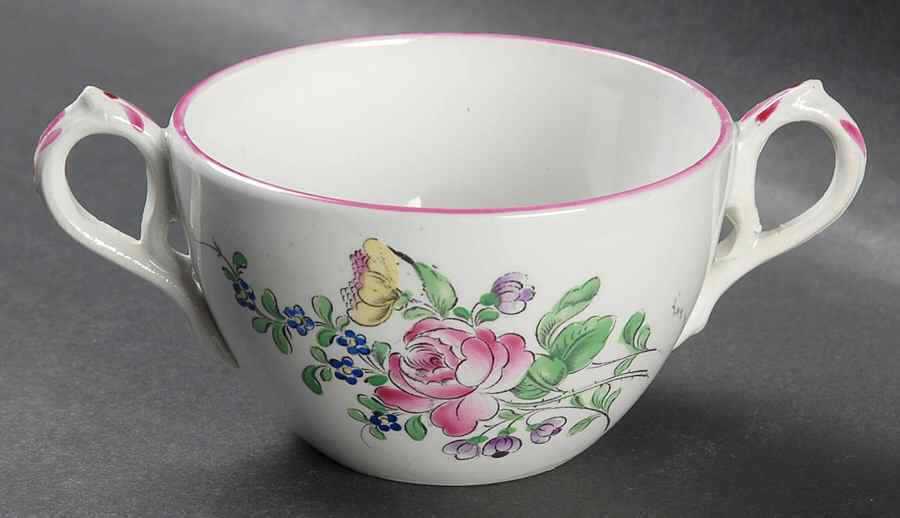 Old Strasbourg (Off White Background) Covered Soup Bowl No Lid by Luneville-1