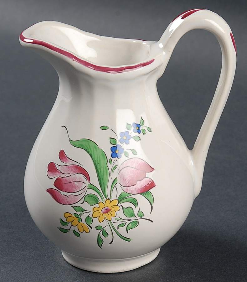 Old Strasbourg (Off White Background) Mini Creamer by Luneville-1