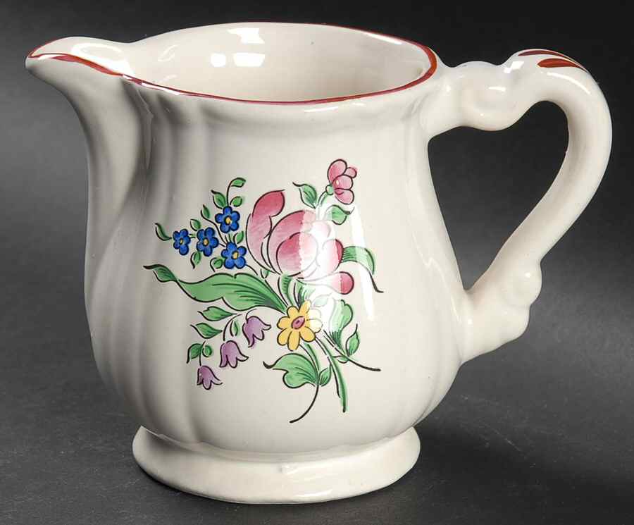 Old Strasbourg (Off White Background) Creamer by Luneville-1
