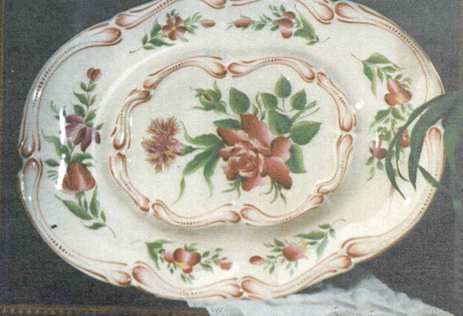 Old Strasbourg (Off White Background) Underplate for Oval Tureen by Luneville-1