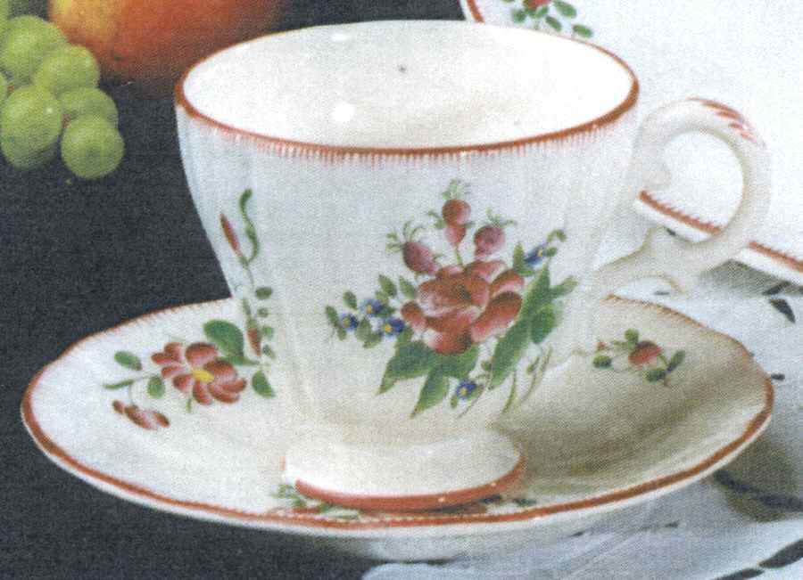 Old Strasbourg (Off White Background) Breakfast Cup & Saucer Set by Luneville-1