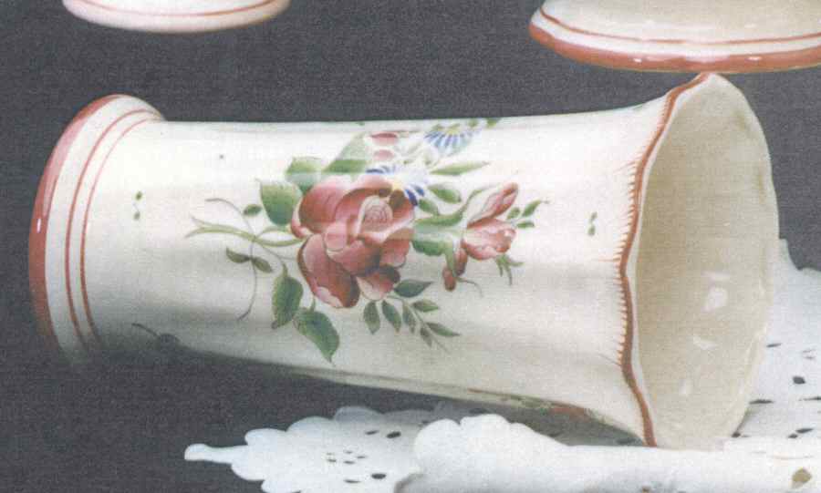 Old Strasbourg (Off White Background) 10" Vase by Luneville-1