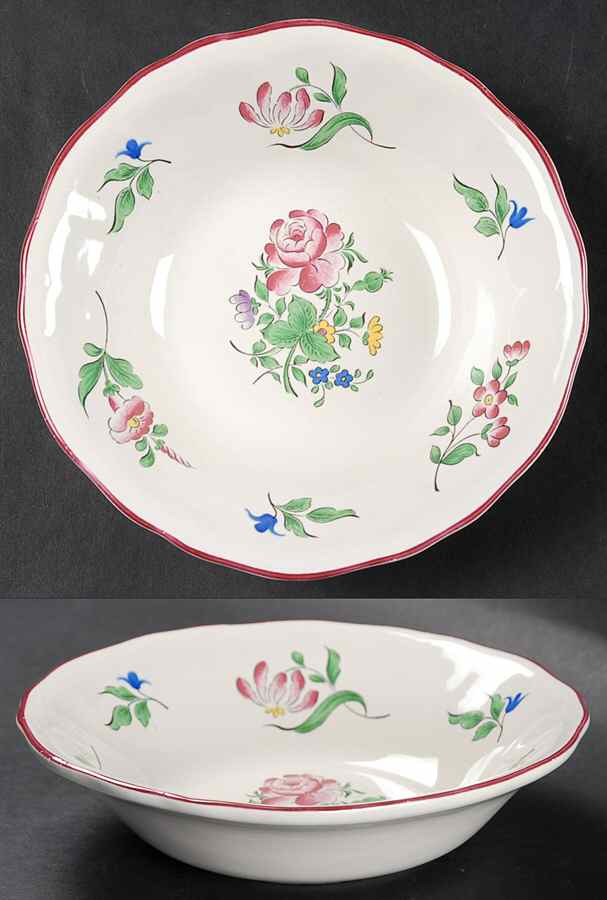 Old Strasbourg (Off White Background) Coupe Cereal Bowl by Luneville-1