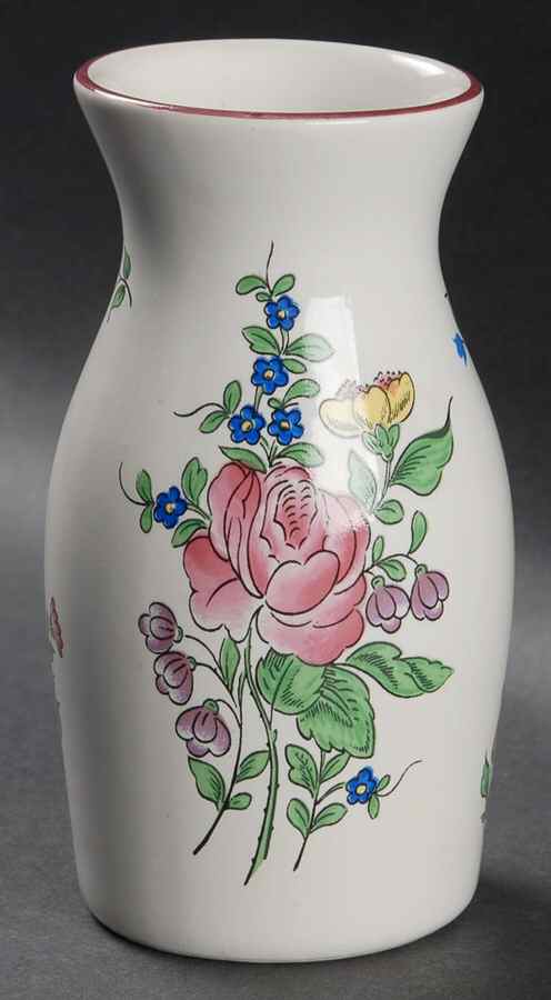 Old Strasbourg (Off White Background) 5" Vase by Luneville-1