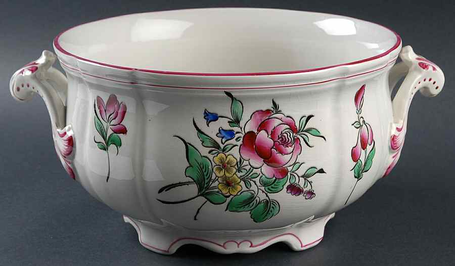 Old Strasbourg (Off White Background) Tureen No Lid by Luneville-1