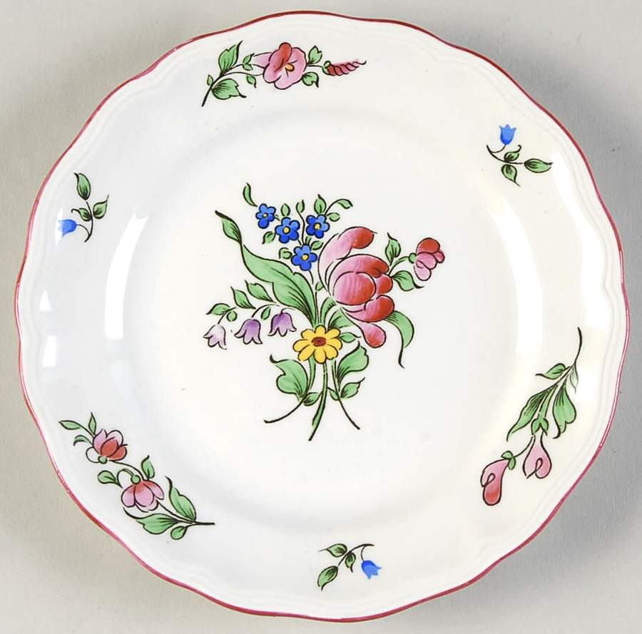 Old Strasbourg (Off White Background) Bread & Butter Plate by Luneville-1