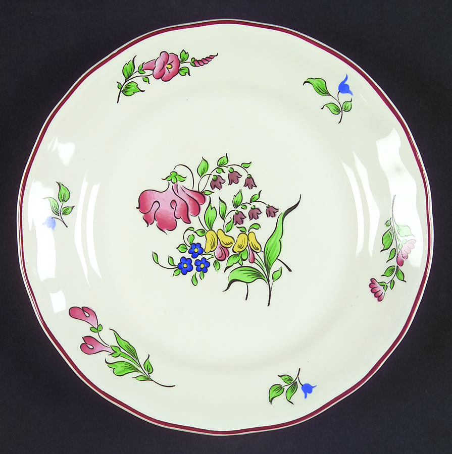 Old Strasbourg (Off White Background) Bread & Butter Plate by Luneville-1