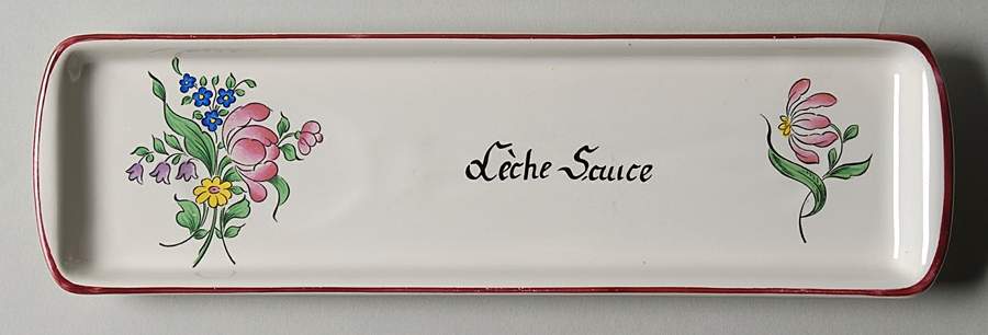 Old Strasbourg (Off White Background) Spoon Rest/Holder (Holds 1 Spoon) by Luneville-1