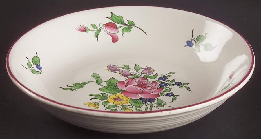 Old Strasbourg (Off White Background) Coupe Soup Bowl by Luneville-1