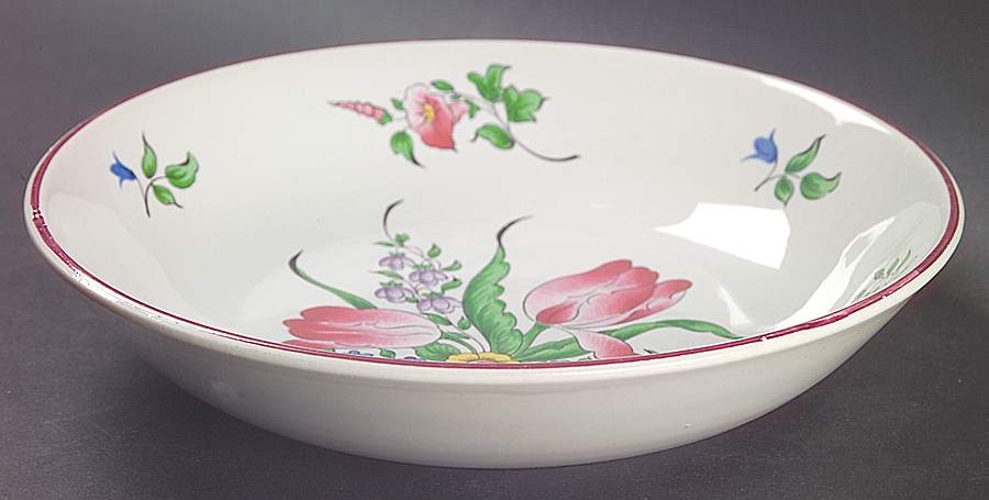 Old Strasbourg (Off White Background) Coupe Soup Bowl by Luneville-1