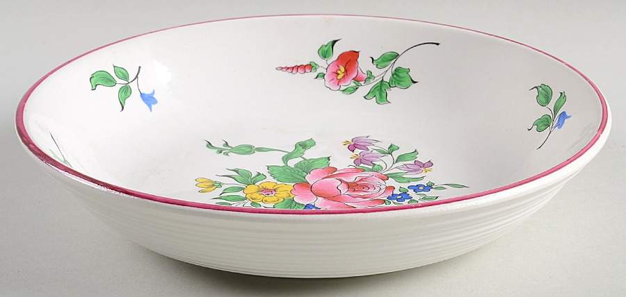 Old Strasbourg (Off White Background) Coupe Soup Bowl by Luneville-1