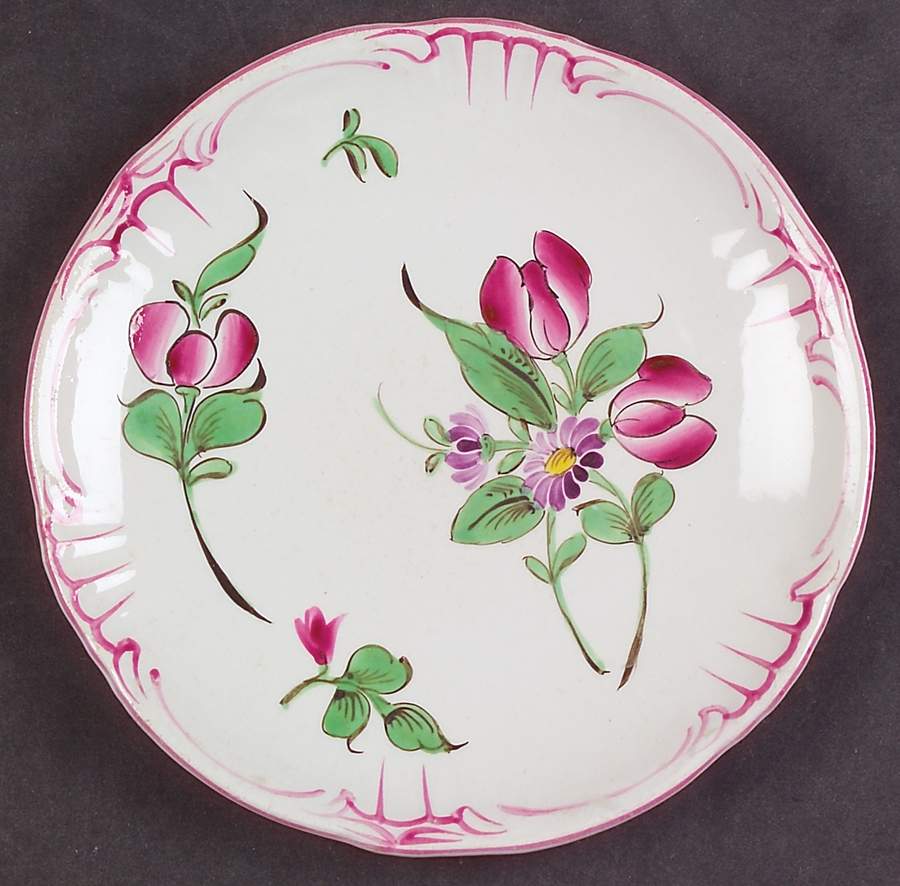 Old Strasbourg (Off White Background) Canape Plate by Luneville-1