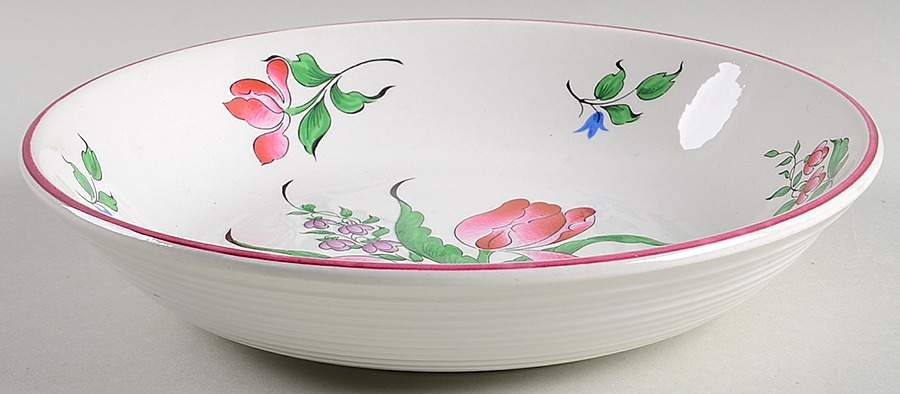 Old Strasbourg (Off White Background) Coupe Soup Bowl by Luneville-1