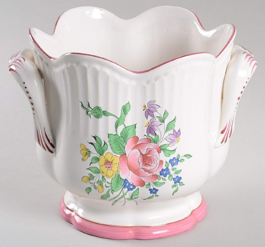 Old Strasbourg (Off White Background) 7" Cachepot by Luneville-1