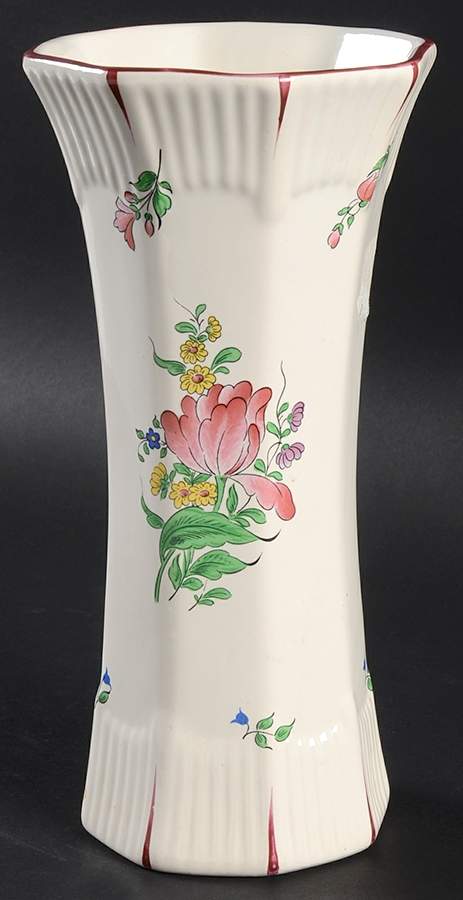 Old Strasbourg (Off White Background) 9" Vase by Luneville-1