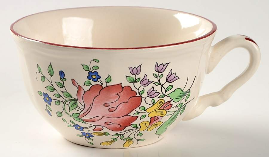 Old Strasbourg (Off White Background) Flat Cup by Luneville-1