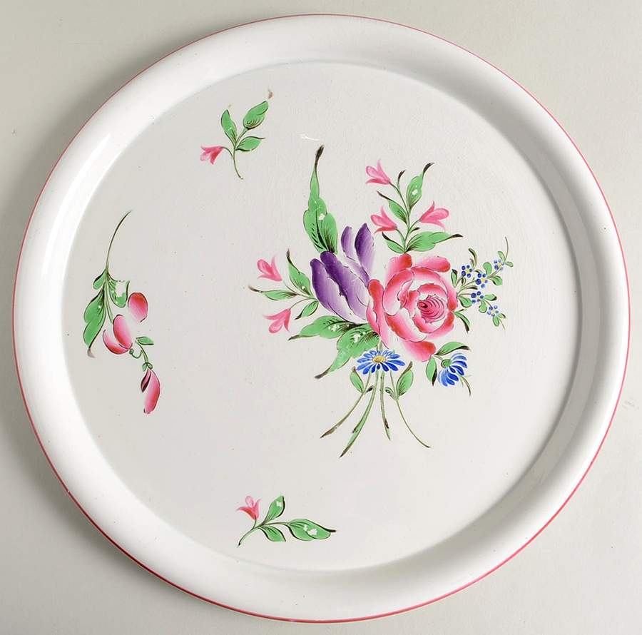 Old Strasbourg (Off White Background) Cake Plate by Luneville-1