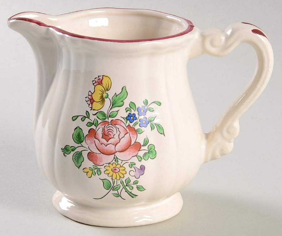 Old Strasbourg (Off White Background) Creamer by Luneville-1